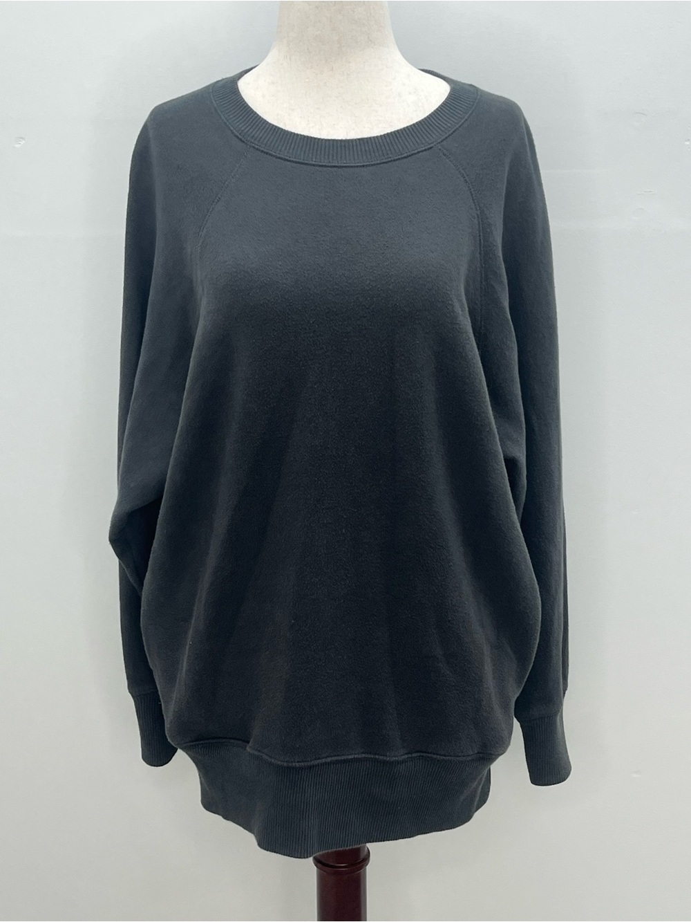 Aerie Women's Charcoal Grey Pullover Sweatshirt with Pockets Oversized XXS